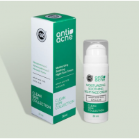 Увлажняющий успокаивающий ночной крем для жирной и проблемной кожи anti-acne CLEAN SKIN COLLECTION