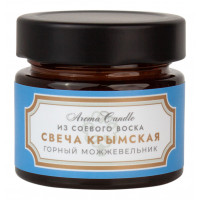 Крымская свеча из соевого воска горный можжевельник Крымская свеча из соевого воска горный можжевельник