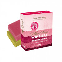 Набор винное мыло WINE SPA с красным и белым вином 
