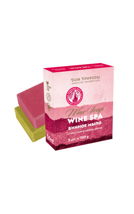 Набор винное мыло WINE SPA с красным и белым вином 