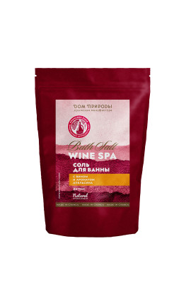Соль для ванны с вином и ароматом апельсина WINE SPA детокс