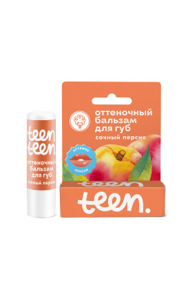 Оттеночный бальзам для губ сочный персик