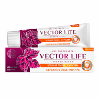 Зубная паста Vector life бережное отбеливание