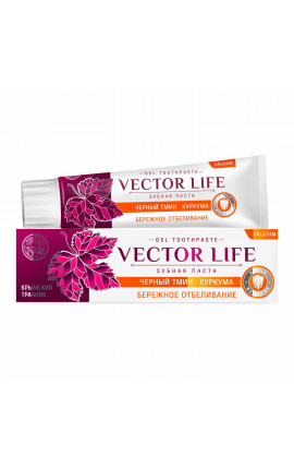 Зубная паста Vector life бережное отбеливание Зубная паста Vector life бережное отбеливание