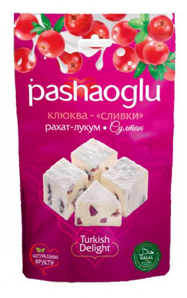 Рахат-Лукум "Султан" с клюквой со вкусом сливок